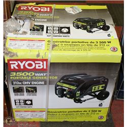 NEW RYOBI 3500 WATT PORTABLE GENERATOR