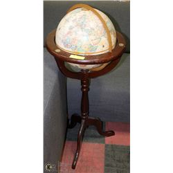 GLOBE ON WOOD STAND