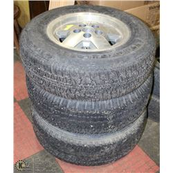 LOT OF 3 ASSORTED TIRES