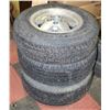 Image 1 : LOT OF 3 ASSORTED TIRES