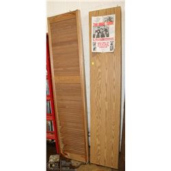 STACK OF 4 ASSORTED CLOSET DOORS