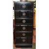 Image 1 : BLACK 20" X 16" X 52"H LINGERIE CHEST