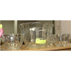 ESTATE 5 PC GLASS BOWL SET