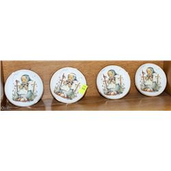 GERMAN 4 PC HUMMEL MINI PLATE SET