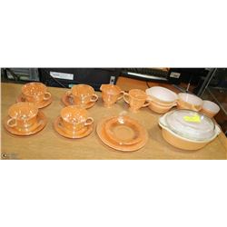 COLLECTION OF FIREKING LUSTERWARE DISHES