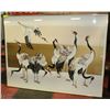 Image 1 : LARGE CRANE FRAMED LTD ED SIGNED PRINT