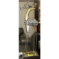 FANCY METAL REINDEER ORNAMENT 27" TALL