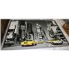 Image 1 : BLACK AND WHITE YELLOW ACCENTS FRAMED PICTURE