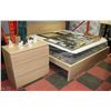 Image 1 : IKEA KING SIZE BED W/TWO 3-DRAWER SIDE