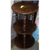 Image 1 : 3 TIER WOODEN DECORATIVE STAND 29" TALL X 15 1/4"