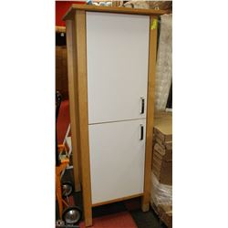 TALL 2-DOOR CABINET W/4 SHELVES - (70"X 24"X 25"