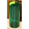 Image 1 : ESTATE GREEN CRACKLE GLASS VASE