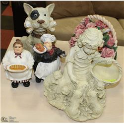 ESTATE ASSORTMENT OF 5 ORNAMENTS