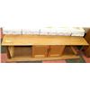 Image 1 : SOLID WOOD COFFEE TABLE W/2-DOOR