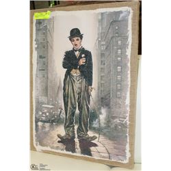 CHARLIE CHAPLIN CANVAS PAINTING