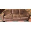 Image 1 : SHOWHOME BROWN FABRIC 90" X 38" SOFA