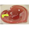 Image 1 : HEART SHAPED ART GLASS BOWL