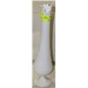 Image 1 : TALL MILK GLASS HOBNAIL VASE