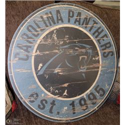 NFL STATE SIGN CAROLINA PANTHERS 24"ROUND