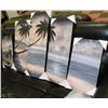 Image 1 : NEW 5PC MULTI- PANEL ART HAND PAINTED PALMTREE