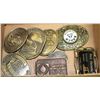 Image 1 : FLAT OF 8 BELT BUCKLES INCL. OILFIELD