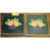 Image 1 : PAIR OF WOOD DECORATIVE STORAGE BOXES
