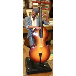 DECORATIVE BASS PLAYER FIGURINE 12"
