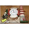 Image 1 : LIGHTHOUSE CAPTAIN WALL CLOCK