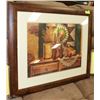 Image 1 : WOOD FRAMED SIGNED PRINT BY KNUTSON -