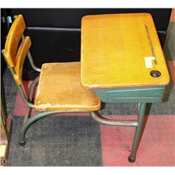 VINTAGE SCHOOL DESK