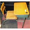 Image 1 : VINTAGE SCHOOL DESK