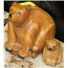 Image 1 : SET OF BEAR CARVINGS, MADE IN ALASKA BY