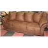 Image 1 : BROWN MICROFIBRE 90" X 36" SOFA