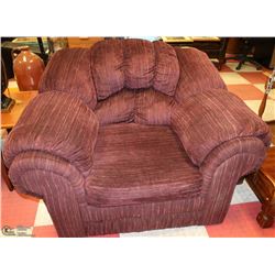 SINGLE FABRIC BURGUNDY COLOR CHAIR