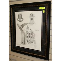 UNIVERSITY OF ALBERTA  DRAWING FRAMED