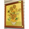 Image 1 : 21" X 25" WOOD FRAMED VINCENT VAN GOGH