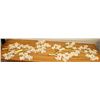 Image 1 : PAIR OF POLYRESIN FLORAL WALL HANGINGS