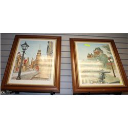 LOT OF 2 FRAMED PRINTS