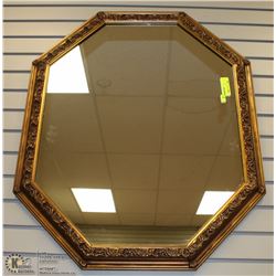 28 X 33" GOLD FRAMED MIRROR
