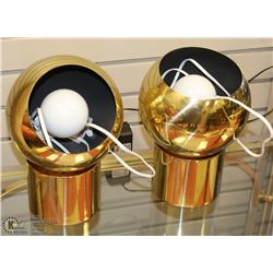 PAIR OF ESTATE BRASS LAMPS