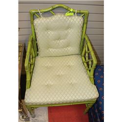 GREEN BAMBOO ARMCHAIR