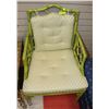 Image 1 : GREEN BAMBOO ARMCHAIR