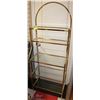 Image 1 : BRASS TONE AND GLASS BAKERS RACK