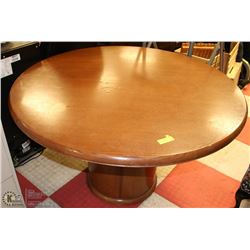 SOLID WOOD OFFICE BOARDROOM TABLE 47” DIAMETER