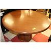Image 1 : SOLID WOOD OFFICE BOARDROOM TABLE 47” DIAMETER