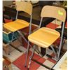 Image 1 : A PAIR OF FOLDING BAR STOOLS
