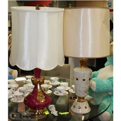 TWO VINTAGE LAMPS