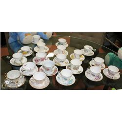 ESTATE COLLECTION OF 19 ASSORTED ENGLISH CUPS
