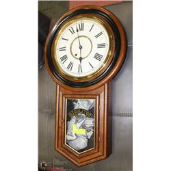 LARGE NEWHAVEN #1 REGULATOR CLOCK WITH PENDULUM