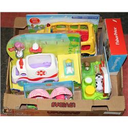 FLAT WITH FISHER PRICE LIL PEOPLE